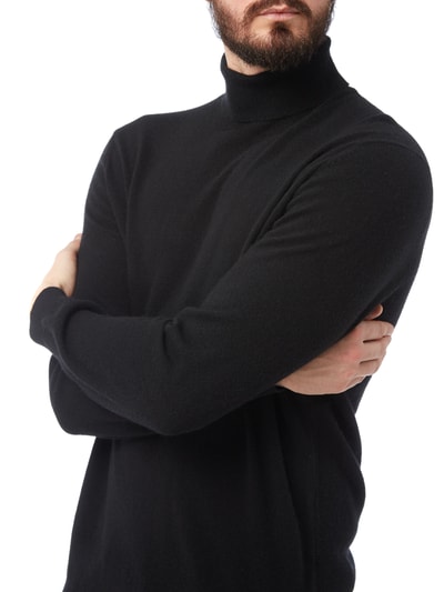 MCNEAL Rollkragen-Pullover aus Woll-Kaschmir-Mix Schwarz 3
