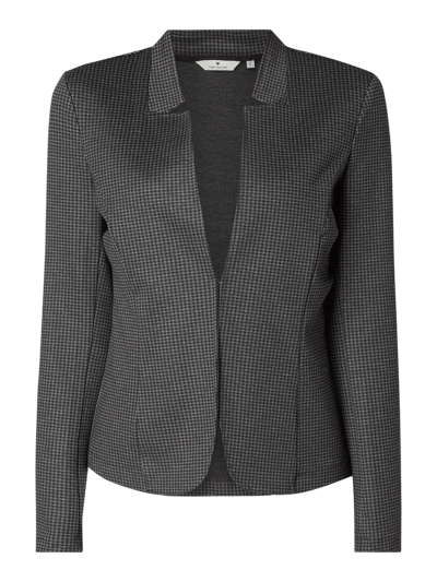 Tom Tailor Blazer met pied-de-poule-dessin Zwart - 2