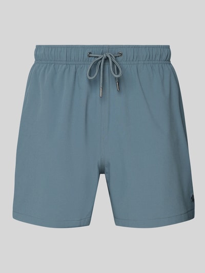 MCNEAL Relaxed Fit Badeshorts mit Strukturmuster Mittelgrau 1