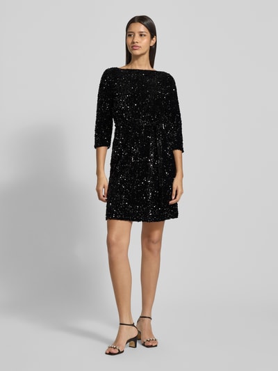 Vila Minikleid mit Paillettenbesatz Modell 'FAITH' Black 1