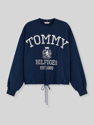 Tommy Hilfiger Loose Fit Sweatshirt aus reiner Baumwolle mit Logo-Print Marine 2