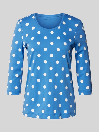 Christian Berg Woman Longsleeve mit Polka Dots Royal 2