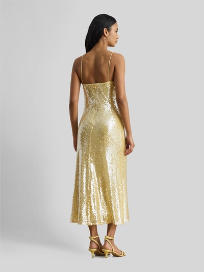 Lauren Ralph Lauren Cocktailkleid mit Pailletten GELB 5