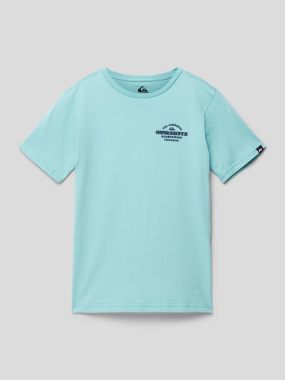 Quiksilver T-shirt z wyhaftowanym logo model ‘TRADESMITH’ Oceaniczny 1