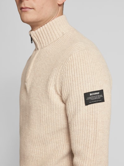 ECOALF Gebreide pullover met opstaande kraag, model 'DRAGOALF' Offwhite - 3