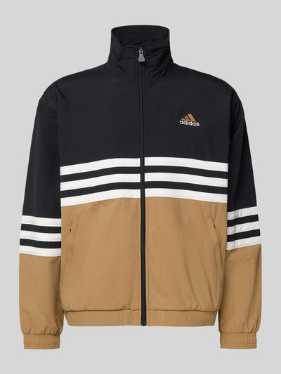 adidas Originals Regular Fit Sweatjacke mit Logo-Stitching Modell 'Arch' Mittelbraun 2