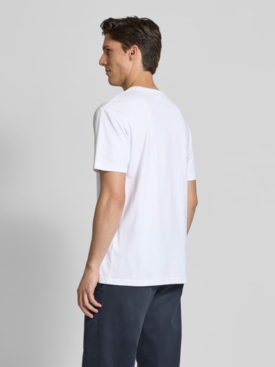 Wood Wood T-Shirt mit Logo-Print Modell 'Ace' Weiss 5