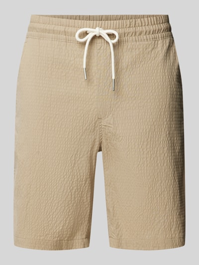 Lindbergh Bermudas mit elastischem Bund Sand 2