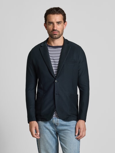 Marc O'Polo Regular Fit Sweatjacke aus reiner Baumwolle Marine 4