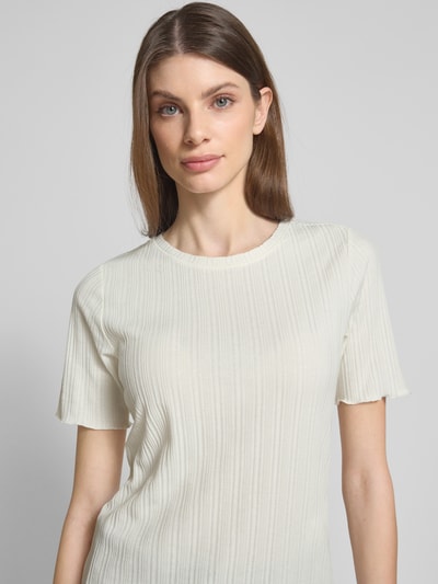 Smith and Soul T-shirt z okrągłym dekoltem i falistym wykończeniem Beżowy 3