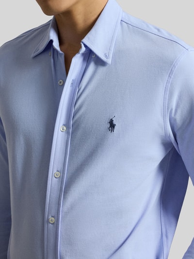 Polo Ralph Lauren Regular Fit Freizeithemd aus reiner Baumwolle Hellblau 3