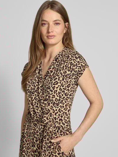 Betty Barclay Kombinezon z dekoltem w serek i wiązanym paskiem Piaskowy 3