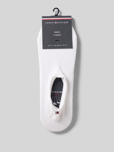 Produktfoto, Sneakersocken mit Label-Detail im 2er-Pack von Tommy Hilfiger, mieszanka bawełny i elastanu, prążkowany ściągacz, jednokolorowy design.