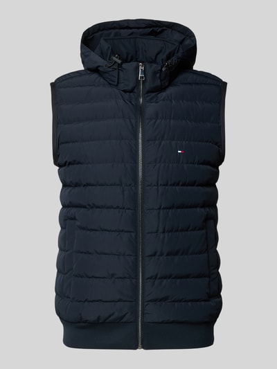 Tommy Hilfiger Regular Fit Steppweste mit abnehmbaren Kapuze Marine 2