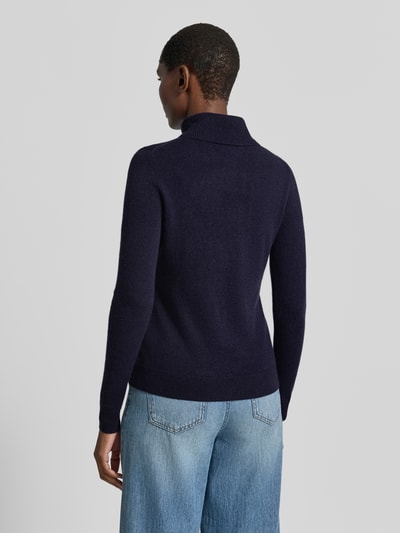 Christian Berg Woman Regular Fit Rollkragenpullover aus reinem Kaschmir Dunkelblau 5