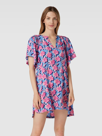 Esprit Mini-jurk met all-over print, model 'PALACE' Oceaanblauw - 4