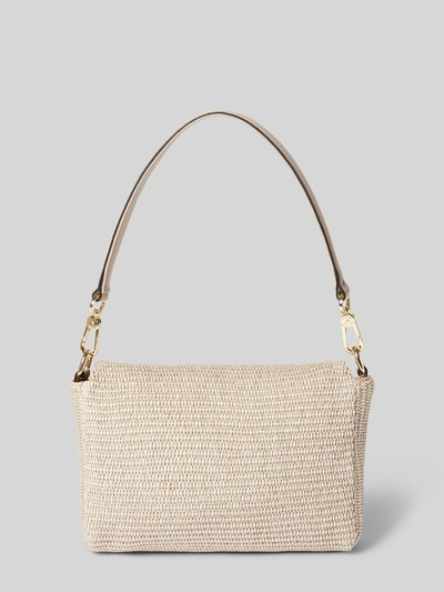 Abro Handtas met schouderriem, model 'TEMI RAFFIA' Beige - 4