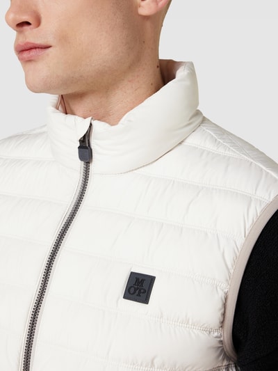 Marc O'Polo Steppweste mit Label-Detail Offwhite 3