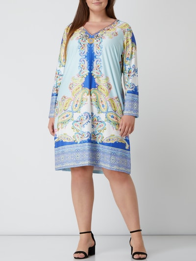 OPEN END PLUS SIZE Kleid mit Paisleymuster  Hellblau 1