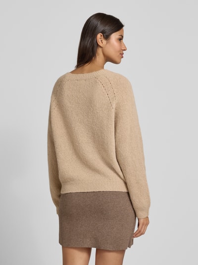 Drykorn Strickpullover aus Alpaka-Mix Modell 'PEMIRI' Sand Melange 5
