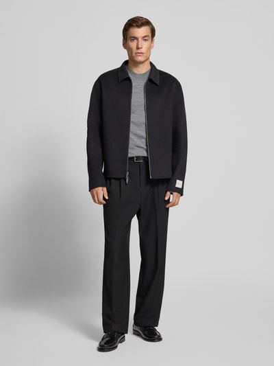 SELECTED HOMME Regular fit T-shirt van zuivere wol Middengrijs - 1