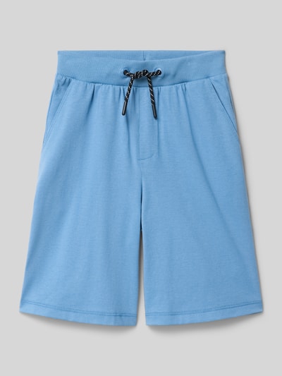 Produktfoto, Regular Fit Sweatshorts aus Baumwoll-Mix von s.Oliver RED LABEL in Optik: Unifarben mit Bundabschluss: Elastisch, Tunnelzug, seitliche Eingrifftaschen, Materialverarbeitung: Sweat, Passform: Regular, Kinder, Farbe hellblau