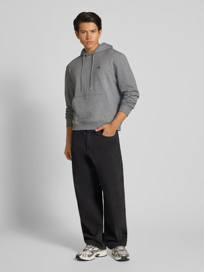 Calvin Klein Jeans Hoodie mit Kapuze Mittelgrau 1