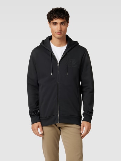 Gant Sweatjacke mit Label-Stitching Black 4