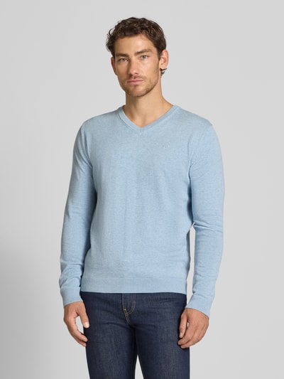 Tom Tailor Regular fit pullover van puur katoen  Blauw - 4