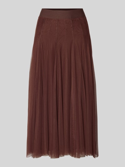 Zero Midirock aus Tüll Hellbraun 2