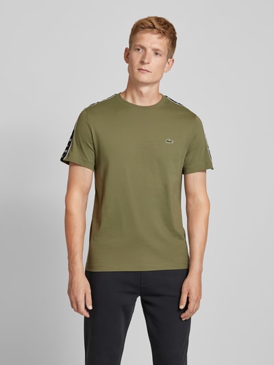 Lacoste T-Shirt mit Label-Stitching Oliv 4