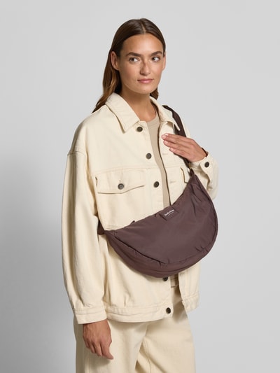 STUDIO NOOS Crossbody Bag mit Label-Detail Dunkelbraun 1