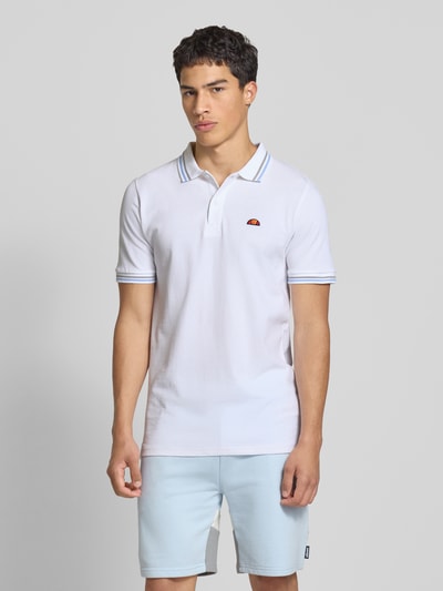 Ellesse Regular fit poloshirt met logobadge, model 'ROOKS' Wit - 4