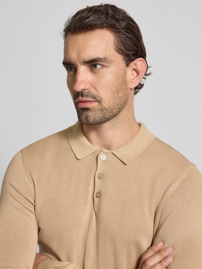 Casual Friday Strickpullover aus reiner Baumwolle Modell 'VALD' Beige 3