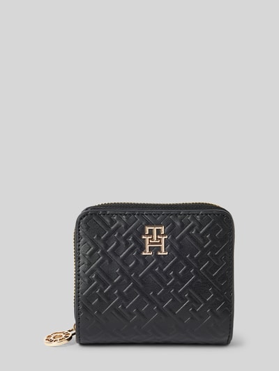 Tommy Hilfiger Portemonnaie mit Label-Applikation Modell 'DISTINCT' Black 1