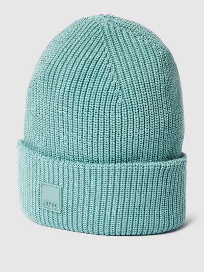 Marc O'Polo Denim Beanie mit Label-Detail Mint 1