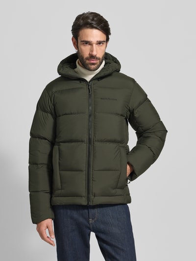 Peak Performance Donsjack met labelstitching Olijfgroen - 4