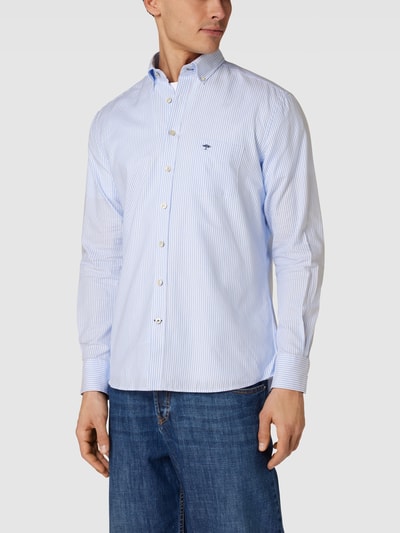 Fynch-Hatton Regular fit vrijetijdsoverhemd met streepmotief, model 'All Season' Bleu - 4