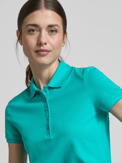 Christian Berg Woman Koszulka polo z krótką listwą guzikową Szmaragdowy 3