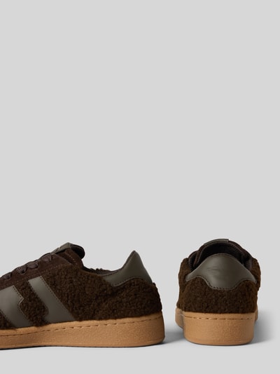 Marc O'Polo Sneaker aus Leder-Textil-Mix Modell 'COURT W 5' Dunkelbraun 2