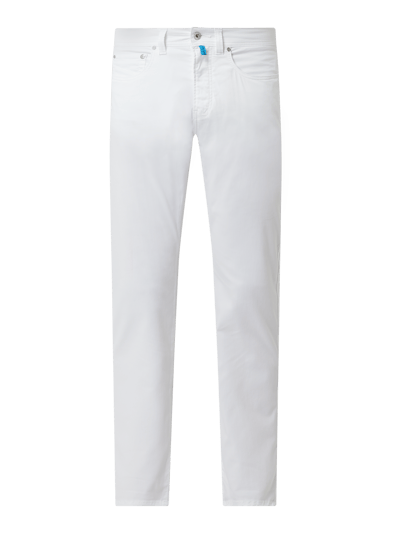 Pierre Cardin Tapered fit broek met stretch, model 'Lyon' - 'Futureflex' Wit - 2