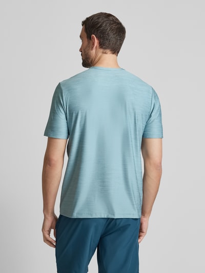 Joy T-shirt met labelprint, model 'VITUS' Bleu - 5