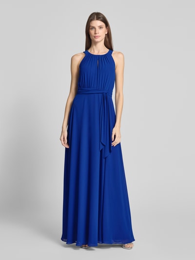 Christian Berg Cocktail Abendkleid mit Schlüsselloch-Ausschnitt Royal 4