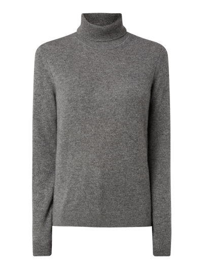 Jake*s Casual Rollkragenpullover aus Kaschmir Dunkelgrau Melange 2