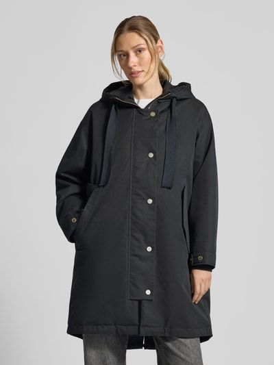 g-lab Regular Fit Mantel aus Baumwoll-Mix Modell 'Meta' Dunkelblau 4