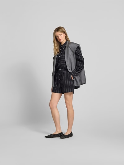 black palms Hemdbluse mit Brusttaschen Black 1