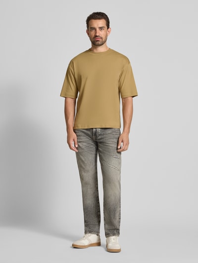 JAKE*S STUDIO MEN T-shirt met ronde hals Camel - 1