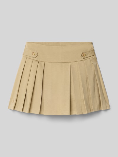 Polo Ralph Lauren Teens Regular fit minirok met viscose Kaki - 1