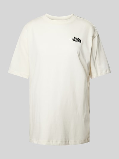 The North Face T-shirt o kroju oversized z wyhaftowanym logo Złamany biały 2