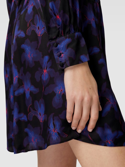 THE KOOPLES Mini-jurk met bloemenmotief Blauw - 3